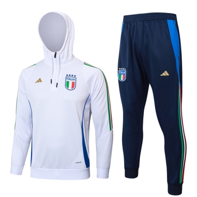 Chandal de Sudadera del Italia 2024-25 Blanco