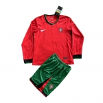 Camiseta Portugal Primera Manga Larga Nino 2024