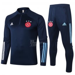 Chandal de Sudadera del Ajax Nino 20-21 Azul