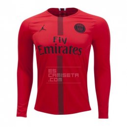 Manga Larga Camiseta Paris Saint-Germain Portero 18-19 Rojo