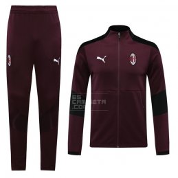 Chandal de Chaqueta del AC Milan 20-21 Rojo