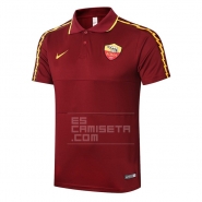 Camiseta Polo del Roma 20/21 Rojo