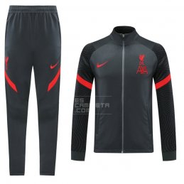 Chandal de Chaqueta del Liverpool 20-21 Gris Oscuro