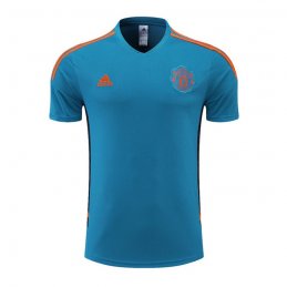 Camiseta de Entrenamiento Manchester United 22-23 Azul