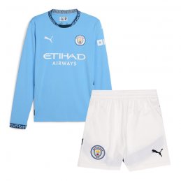 Manga Larga 1a Equipacion Camiseta Manchester City Nino 24-25