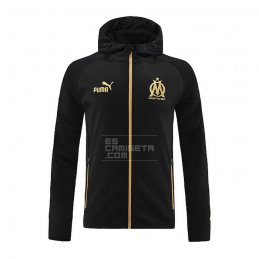 Chaqueta con Capucha del Olympique Marsella 22-23 Negro