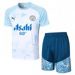 Chandal del Manchester City Manga Corta 24-25 Azul - Pantalon Corto