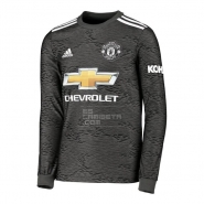 Manga Larga 2ª Equipacion Camiseta Manchester United 2020 Tailandia20-21