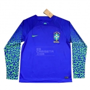 Manga Larga 2ª Equipacion Camiseta Brasil 2022