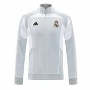 Chaqueta del Real Madrid 25-26 Gris Blanco Chaqueta del Real Madrid 25-26 Gris Blanco