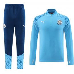 Chandal de Sudadera del Manchester City 2023-24 Azul Claro