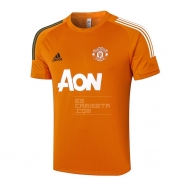 Camiseta de Entrenamiento Manchester United 20-21 Naranja