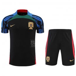 Chandal del Portugal Manga Corta 2022-23 Negro - Pantalon Corto