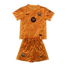 Camiseta Barcelona Portero Nino 24-25 Naranja