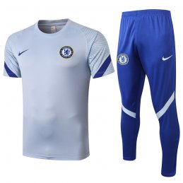 Chandal del Chelsea Manga Corta 20-21 Gris