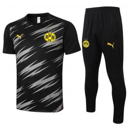 Chandal del Borussia Dortmund Manga Corta 20-21 Negro