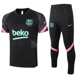 Chandal del Barcelona Manga Corta 20-21 Negro