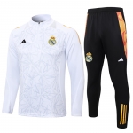 Chandal de Sudadera del Real Madrid Nino 2024-2025 Blanco