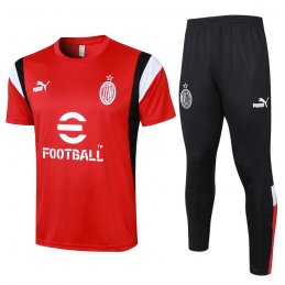 Chandal del AC Milan Manga Corta 23-24 Rojo