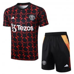 Chandal del Manchester United Manga Corta 24-25 Rojo - Pantalon Corto