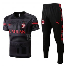 Chandal del AC Milan Manga Corta 22-23 Gris