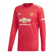 Manga Larga 1ª Equipacion Camiseta Manchester United 20-21