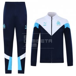 Chandal de Chaqueta del Olympique Marsella 20/21 Azul