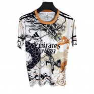 Camiseta Real Madrid Dragon 25-26 Tailandia Blanco Negro Camiseta Real Madrid Dragon 25-26 Tailandia Blanco Negro