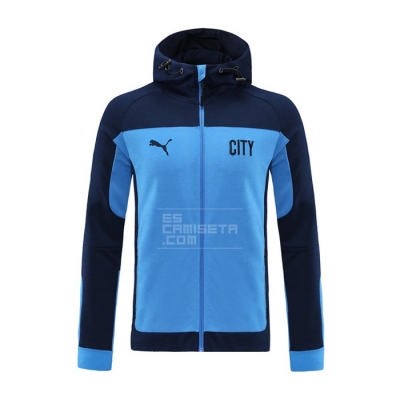 Chaqueta con Capucha del Manchester City 20-21 Azul