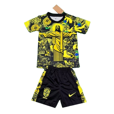 Camiseta Brasil Jesus Nino 2024-2025 Amarillo