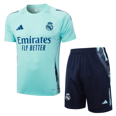 Chandal del Real Madrid Manga Corta 24-25 Verde - Pantalon Corto