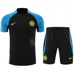 Chandal del Inter Milan Manga Corta 22-23 Negro - Pantalon Corto