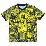 Camiseta Brasil Jesus 2024-2025 Amarillo Tailandia