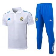 Conjunto Polo del Real Madrid 25-26 Blanco Azul Conjunto Polo del Real Madrid 25-26 Blanco Azul