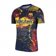 Equipacion Camiseta Pre Partido del Barcelona 2020 Azul