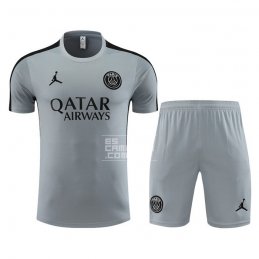 Chandal del Paris Saint-Germain Jordan Manga Corta 23-24 Gris - Pantalon Corto