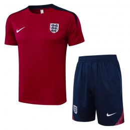 Chandal del Inglaterra Manga Corta 2024-25 Rojo - Pantalon Corto