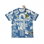 Camiseta Brasil Jesus 25-26 Tailandia Azul Camiseta Brasil Jesus 25-26 Tailandia Azul
