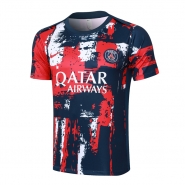 Camiseta de Entrenamiento Paris Saint-Germain 24-25 Azul y Rojo