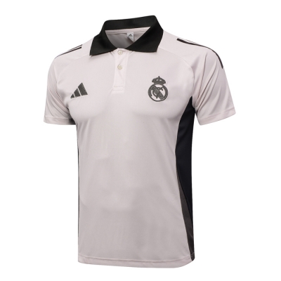 Camiseta Polo del Real Madrid 24-25 Rosa Claro