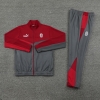 Chandal de Chaqueta del AC Milan 24-25 Rojo Gris