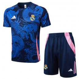 Chandal del Real Madrid Dragon Manga Corta 2024-25 Azul - Pantalon Corto