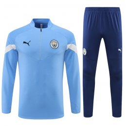 Chandal de Sudadera del Manchester City 22-23 Azul