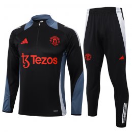 Chandal de Sudadera del Manchester United Nino 24-25 Negro