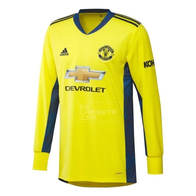 Manga Larga 2ª Equipacion Camiseta Manchester United Portero 20-21