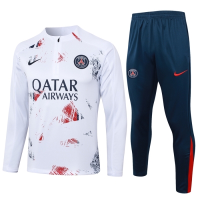 Chandal de Sudadera del Paris Saint-Germain 24-25 Blanco