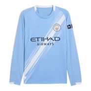 Manga Larga 1a Equipacion Camiseta Manchester City 25-26 Manga Larga 1a Equipacion Camiseta Manchester City 25-26