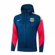 Chaqueta con Capucha del Barcelona 24-25 Azul