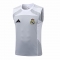 Camiseta de Entrenamiento Real Madrid Sin Mangas 25-26 Gris Blanco Camiseta de Entrenamiento Real Madrid Sin Mangas 25-26 Gris Blanco