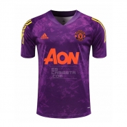 Camiseta de Entrenamiento Manchester United 20-21 Purpura